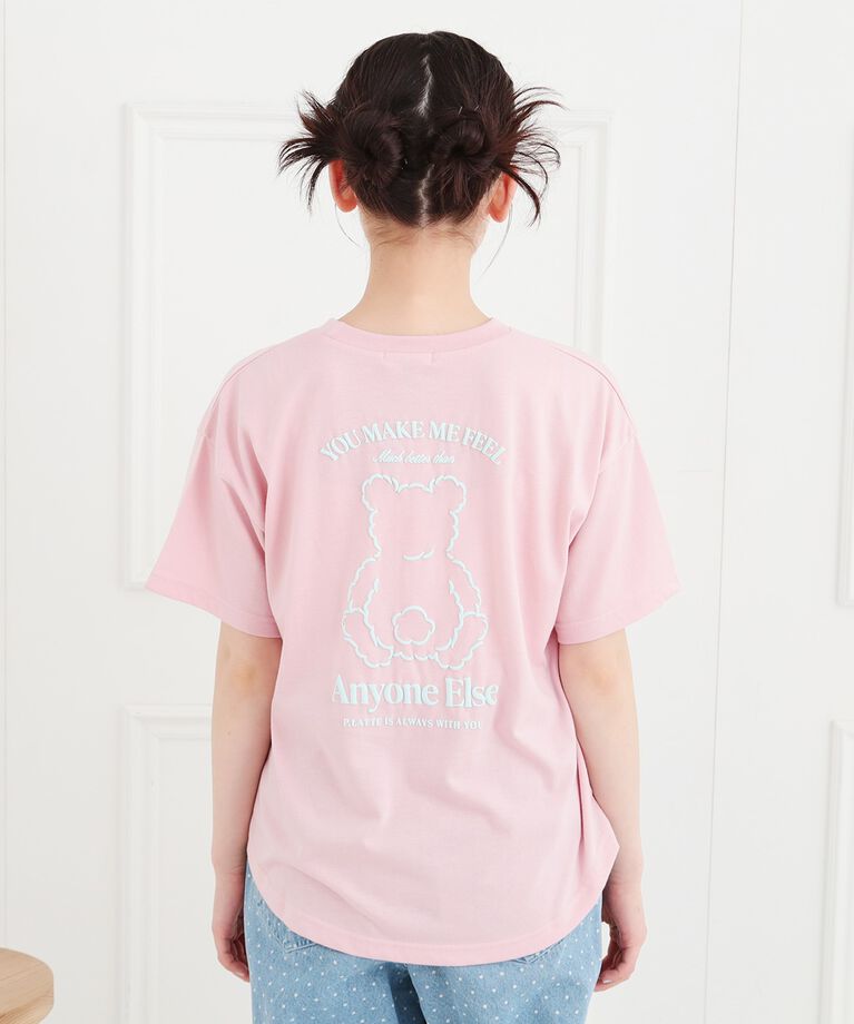 PINK-latte「接触冷感くまちゃんTシャツ」|Tシャツ・カットソー|