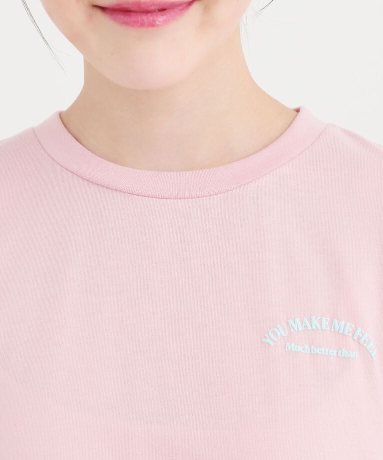 PINK-latte「接触冷感くまちゃんTシャツ」|Tシャツ・カットソー|