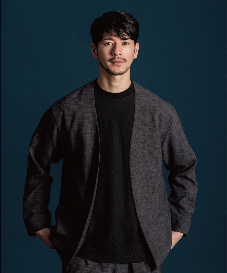 THE SHOP TK「【セットアップ可／ドライタッチ】Reflax（R） リネンライクノーカラーカーディガン」|テーラードジャケット|チャコールグレー(0