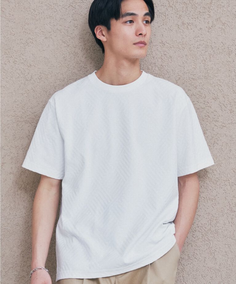THE SHOP TK「【ご好評につき再入荷！】リンクスジャカード半袖Tシャツ」|Tシャツ・カットソー|
