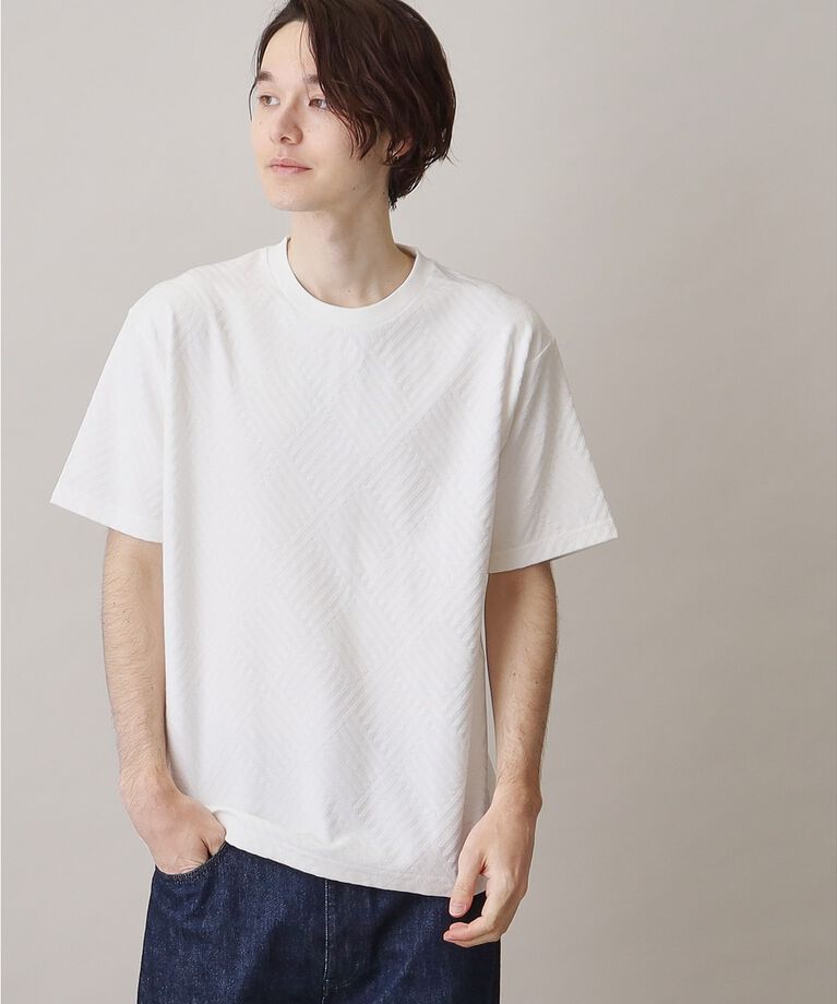 THE SHOP TK「【ご好評につき再入荷！】リンクスジャカード半袖Tシャツ」|Tシャツ・カットソー|