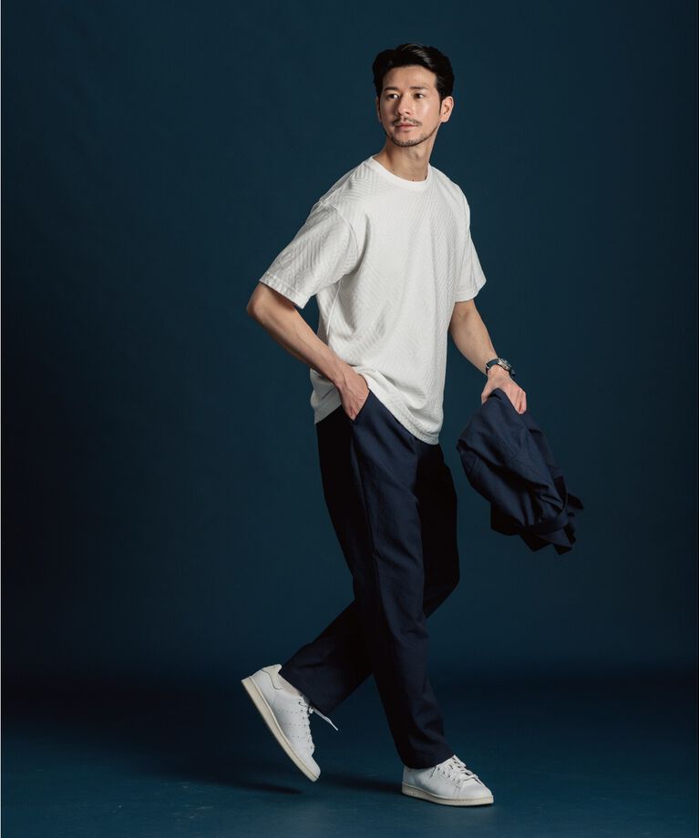 THE SHOP TK「【ご好評につき再入荷！】リンクスジャカード半袖Tシャツ」|Tシャツ・カットソー|