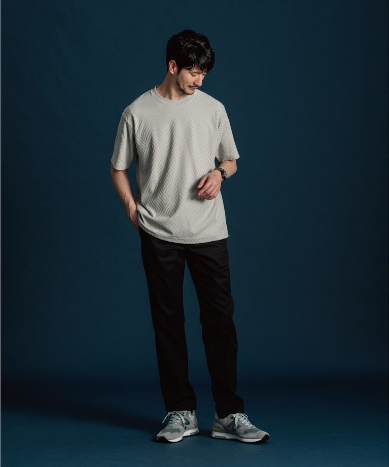 THE SHOP TK「【ご好評につき再入荷！】リンクスジャカード半袖Tシャツ」|Tシャツ・カットソー|