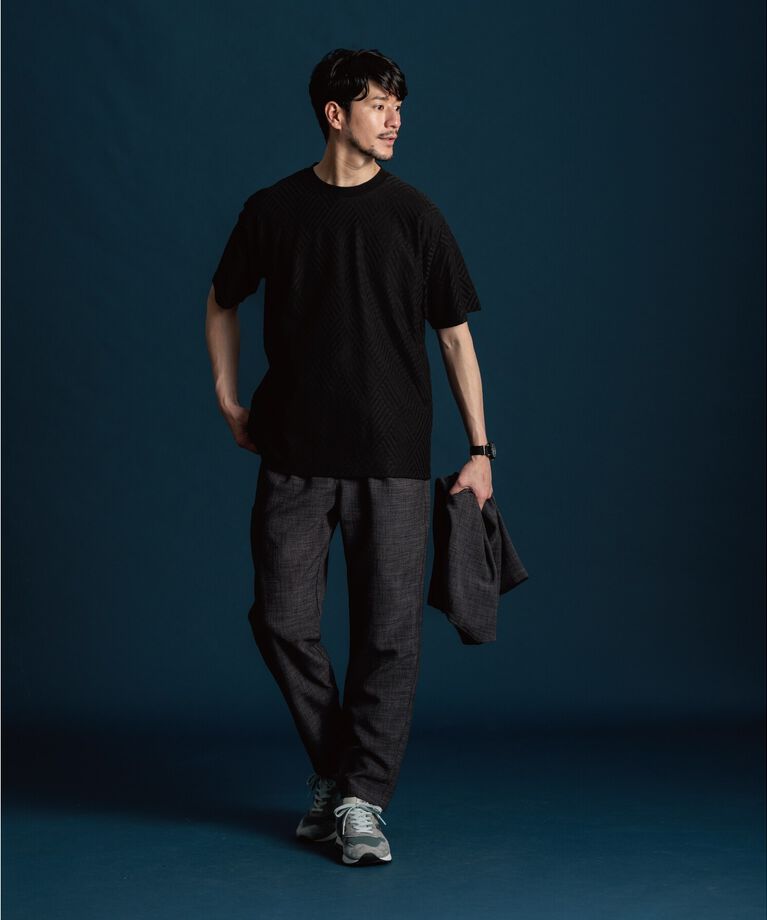 THE SHOP TK「【ご好評につき再入荷！】リンクスジャカード半袖Tシャツ」|Tシャツ・カットソー|
