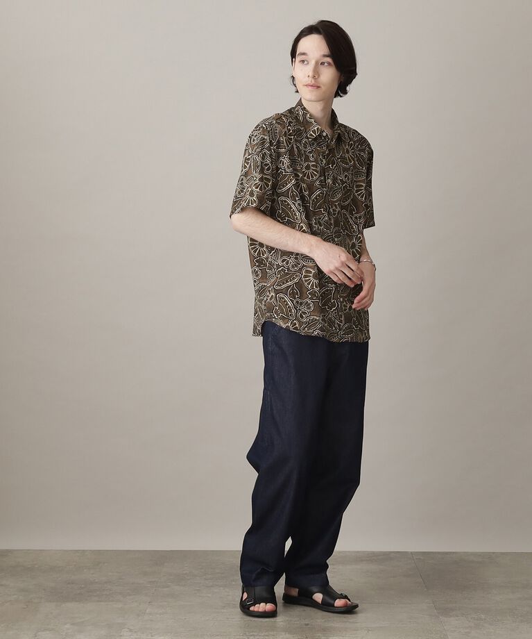THE SHOP TK「ボタニカルプリント半袖シャツ」|シャツ・ブラウス|