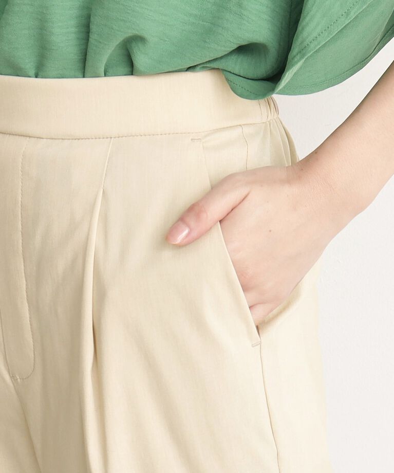 THE SHOP TK「【薄くて軽い！/接触冷感/洗える】美脚ストレッチテーパードパンツ」|その他|