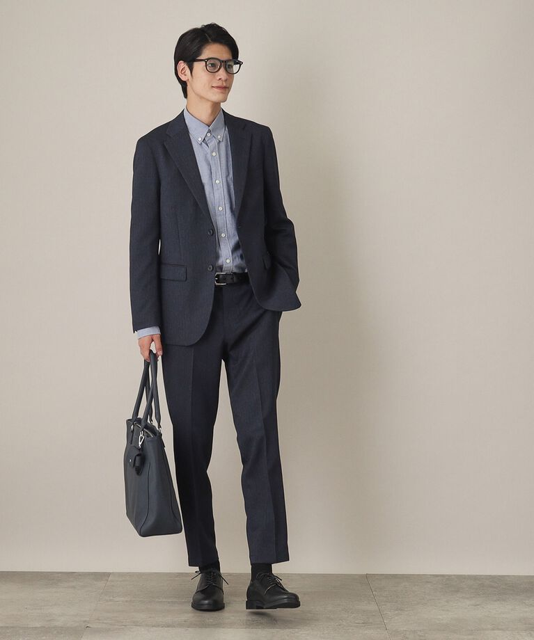 THE SHOP TK「AVANTウーリーヘリンボンスラックス【セットアップ可/ビジネス対応/洗える/ストレッチ素材/シワに」|その他|