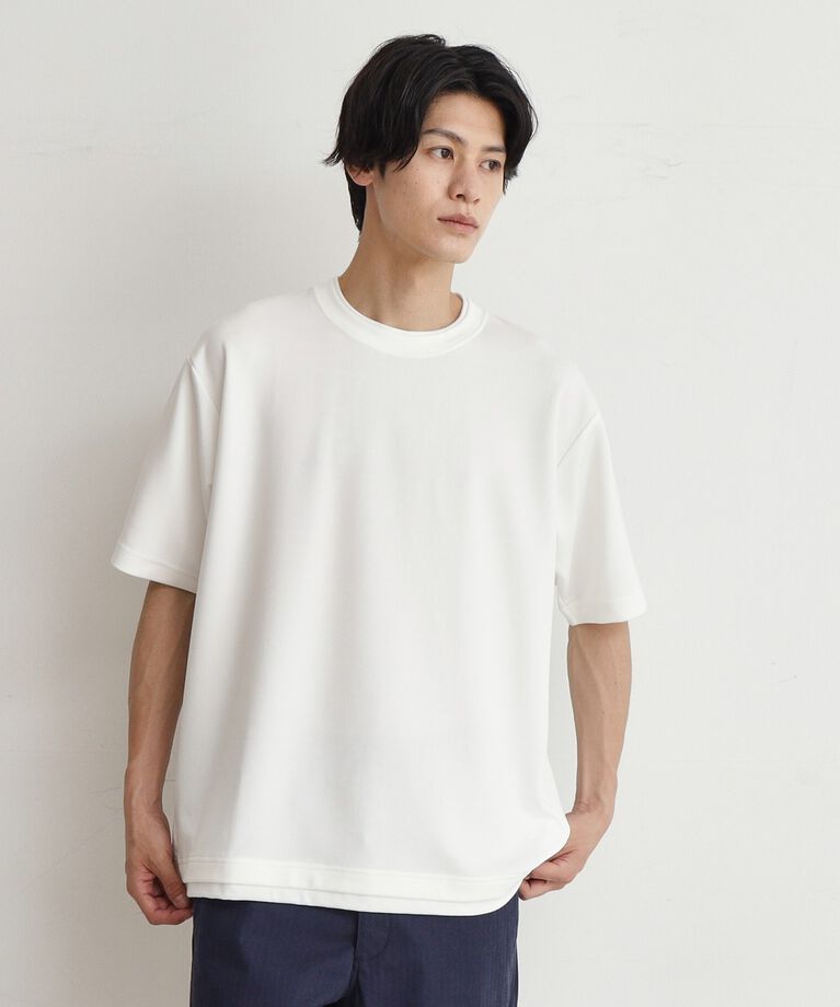THE SHOP TK「アムンゼンフェイクプルオーバー」|Tシャツ・カットソー|オフホワイト(003