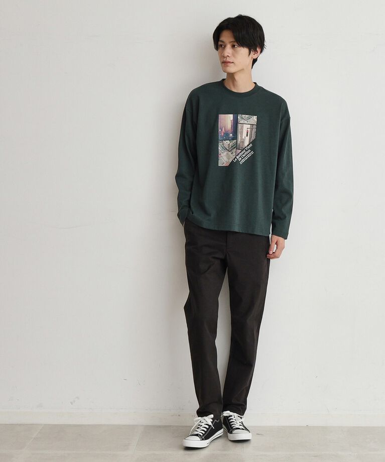 THE SHOP TK「【6色展開】Parisフォト／ロゴ長袖Tシャツ」|Tシャツ・カットソー|