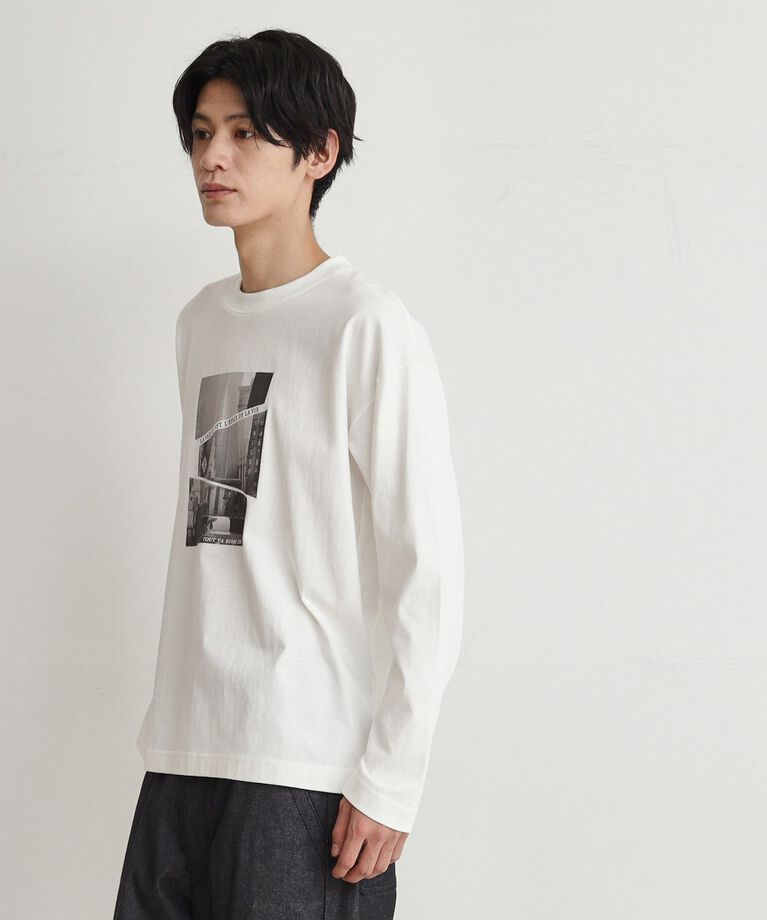 THE SHOP TK「【6色展開】Parisフォト／ロゴ長袖Tシャツ」|Tシャツ・カットソー|