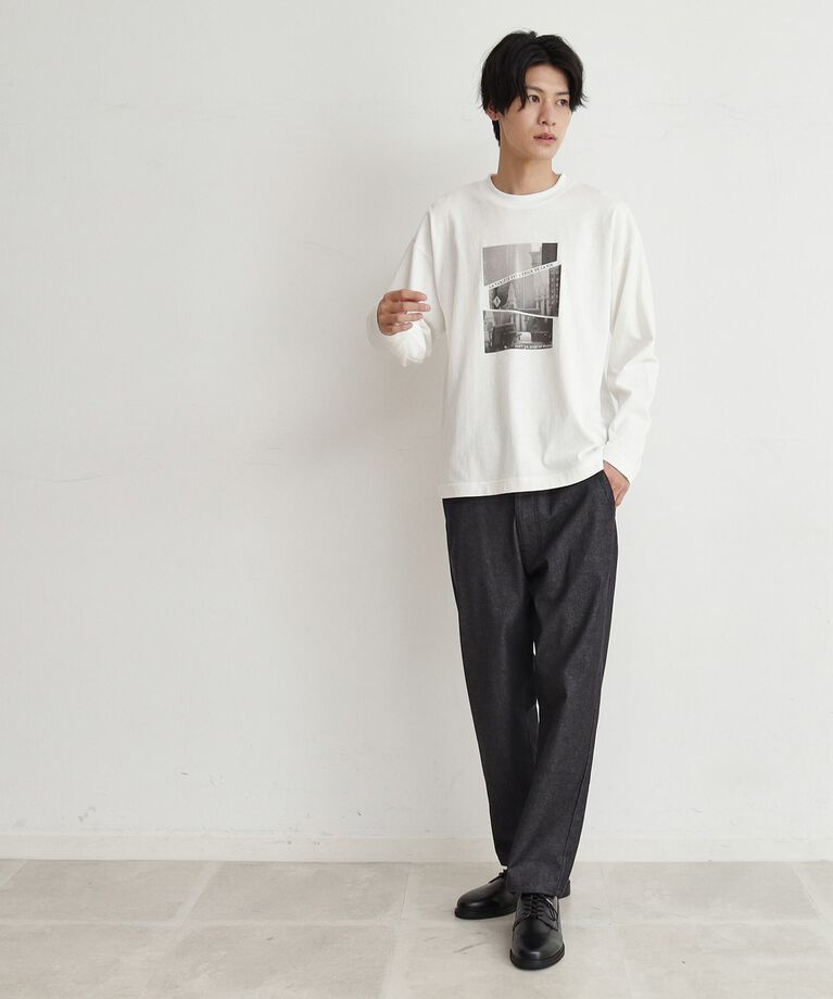 THE SHOP TK「【6色展開】Parisフォト／ロゴ長袖Tシャツ」|Tシャツ・カットソー|