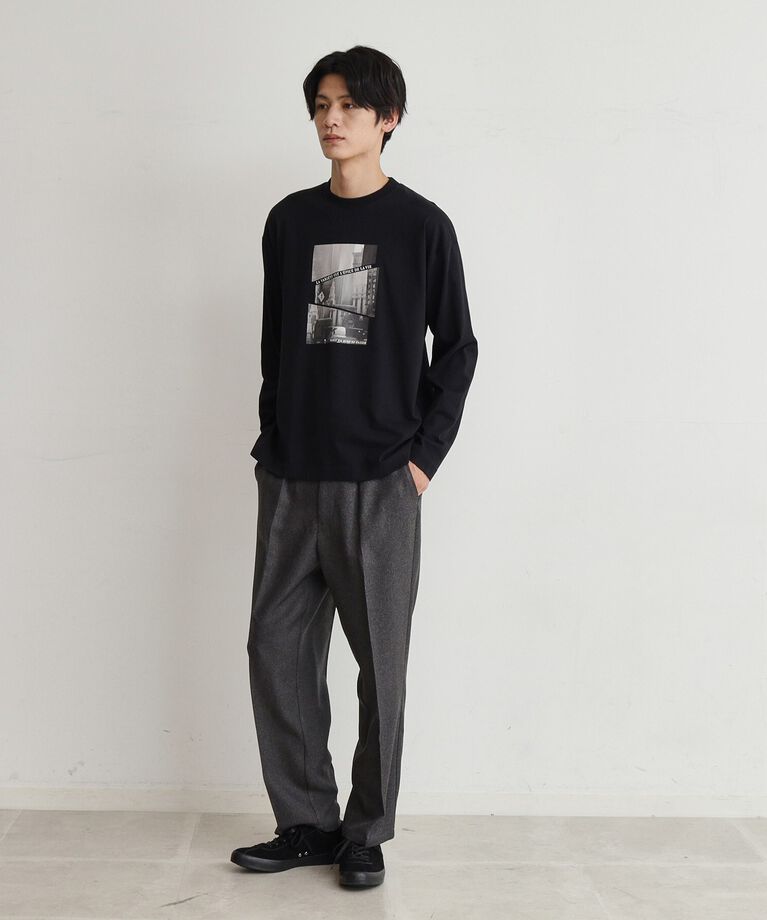 THE SHOP TK「【6色展開】Parisフォト／ロゴ長袖Tシャツ」|Tシャツ・カットソー|