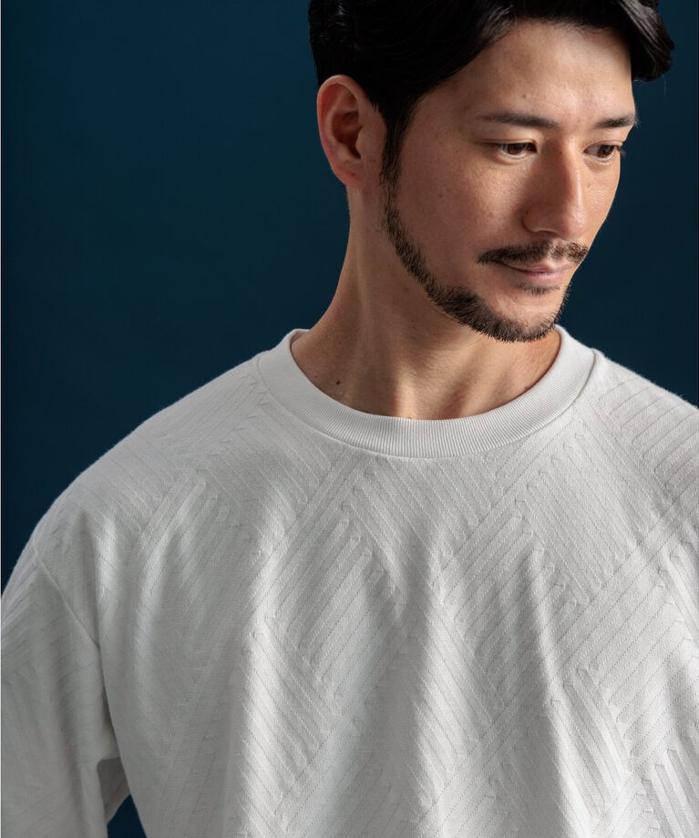 THE SHOP TK「リンクスジャカード長袖Ｔシャツ」|Tシャツ・カットソー|