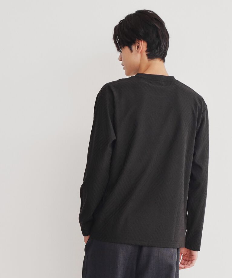 THE SHOP TK「リンクスジャカード長袖Ｔシャツ」|Tシャツ・カットソー|
