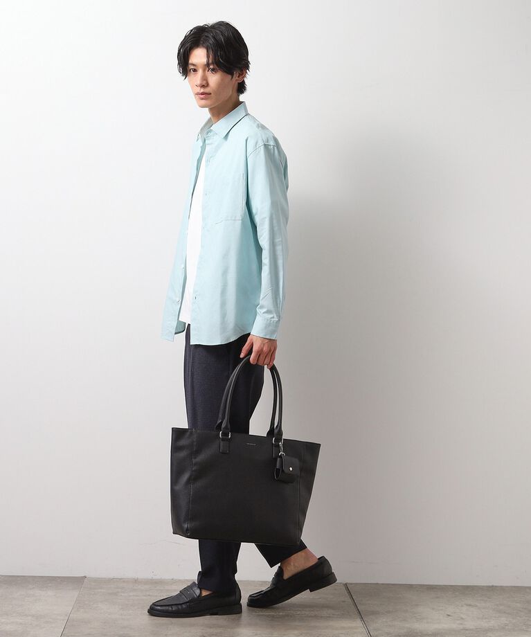 THE SHOP TK「【A4サイズ／ビジネスでも使える】合皮トートバッグ イヤホンケース付き」|トートバッグ|