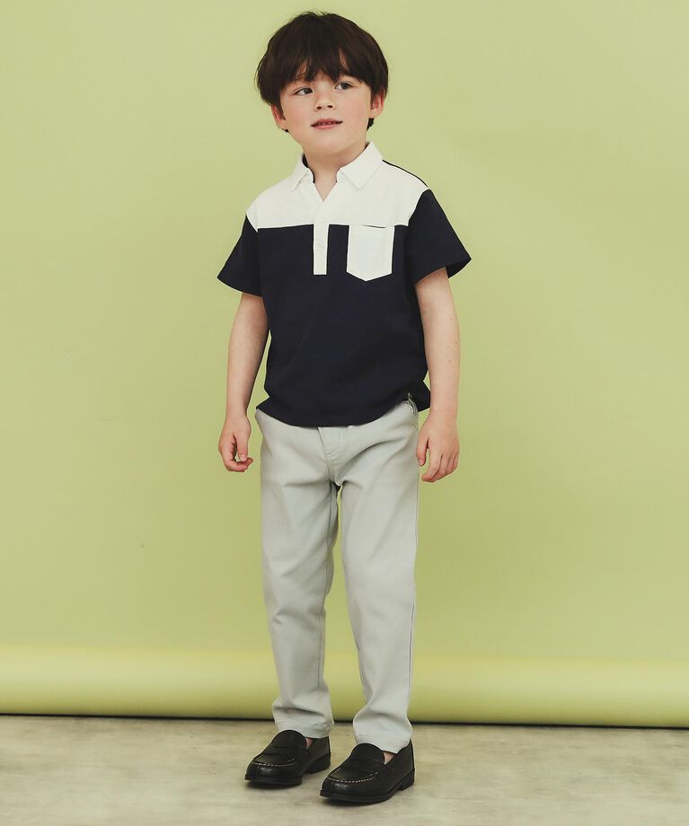 THE SHOP TK「【100-160】のびーるストレートパンツ/洗濯機OK」|その他|
