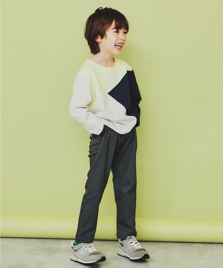 THE SHOP TK「【100-160】のびーるストレートパンツ/洗濯機OK」|その他|