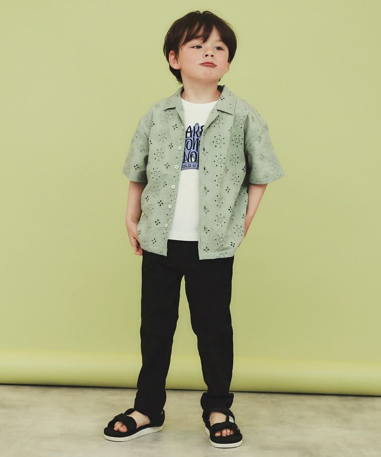 THE SHOP TK「【100-160】のびーるストレートパンツ/洗濯機OK」|その他|