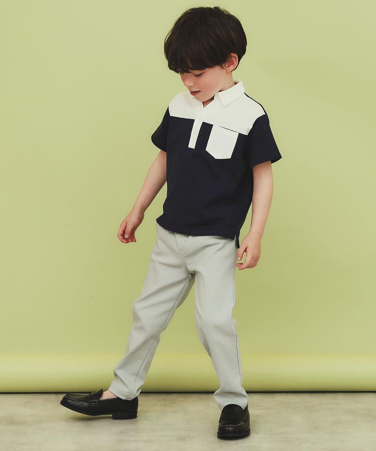 THE SHOP TK「【100-160】のびーるストレートパンツ/洗濯機OK」|その他|