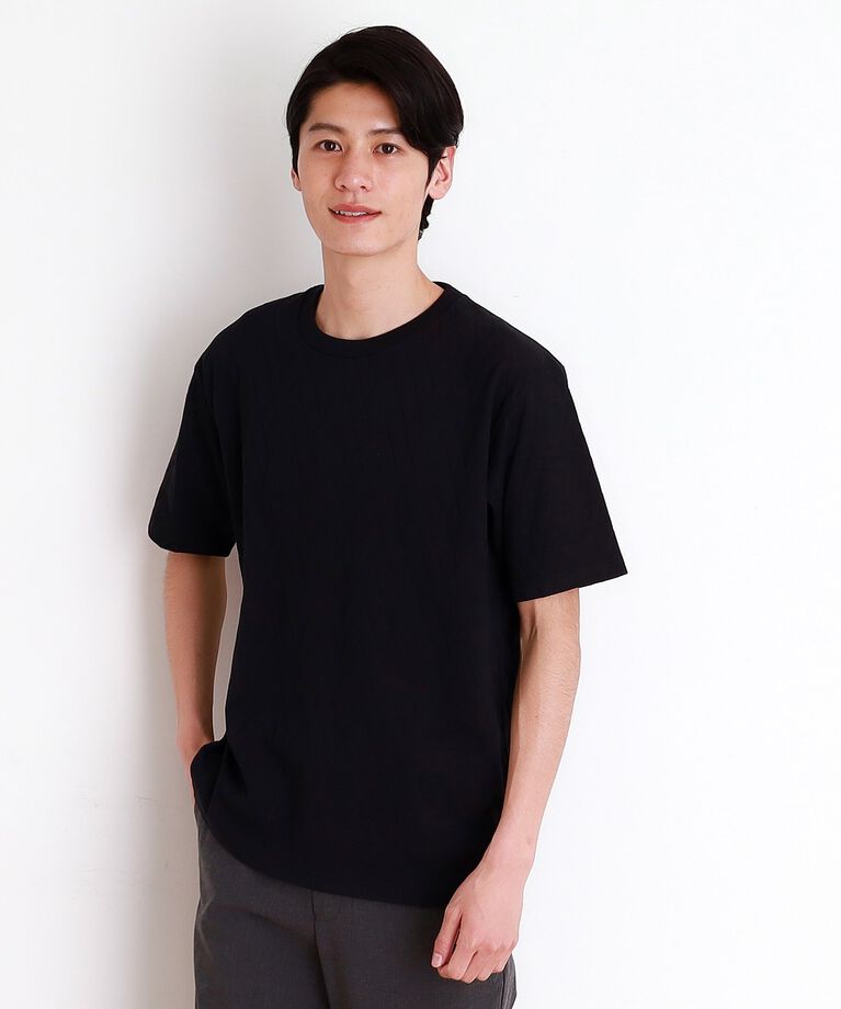 THE SHOP TK「ジオメトリックリンクス半袖Ｔシャツ」|Tシャツ・カットソー|ブラック(019)