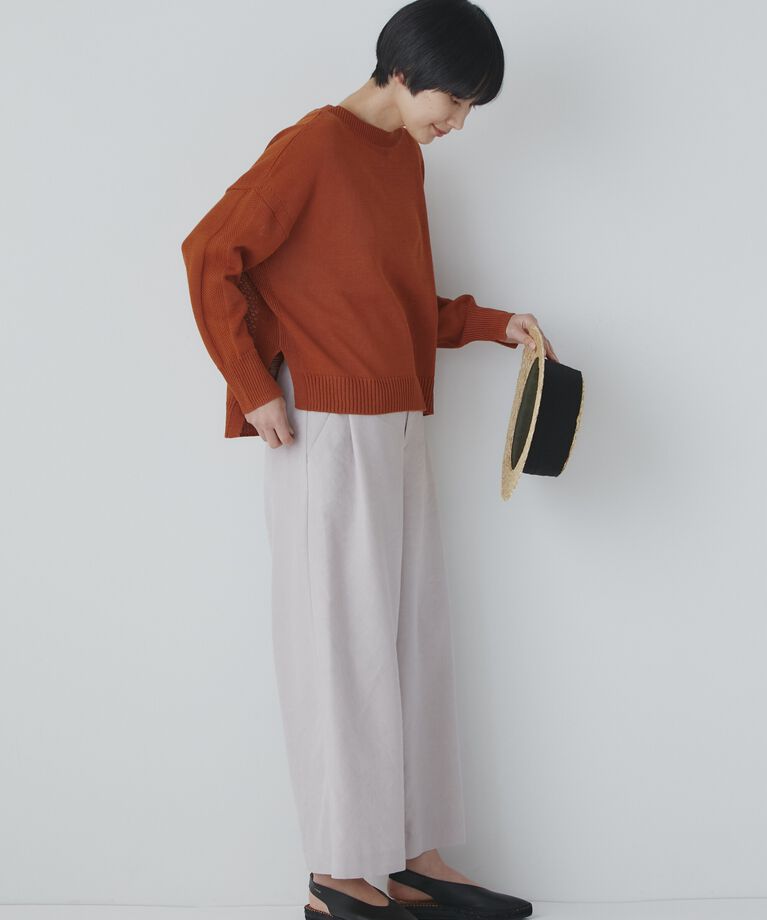  「◆ＰＥレーヨンリネンセミワイドパンツ」|その他|