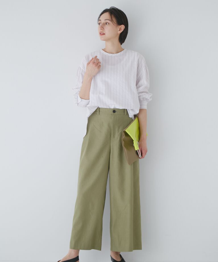  「◆ＰＥレーヨンリネンセミワイドパンツ」|その他|