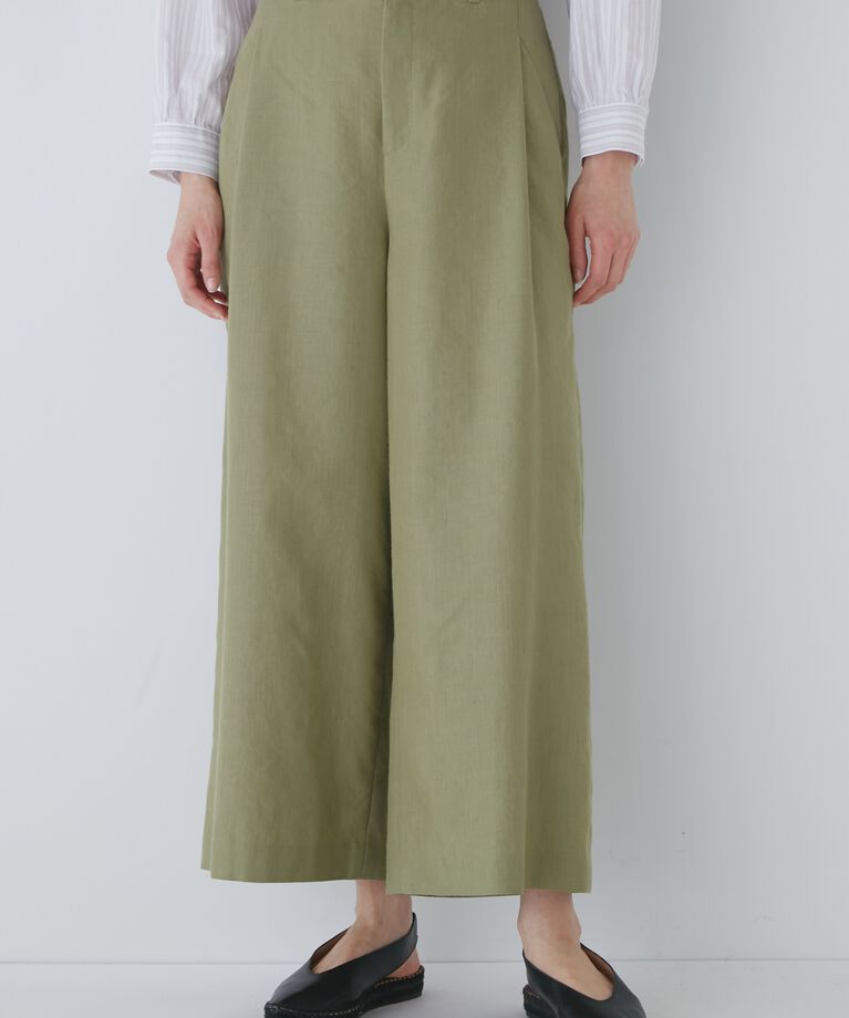  「◆ＰＥレーヨンリネンセミワイドパンツ」|その他|