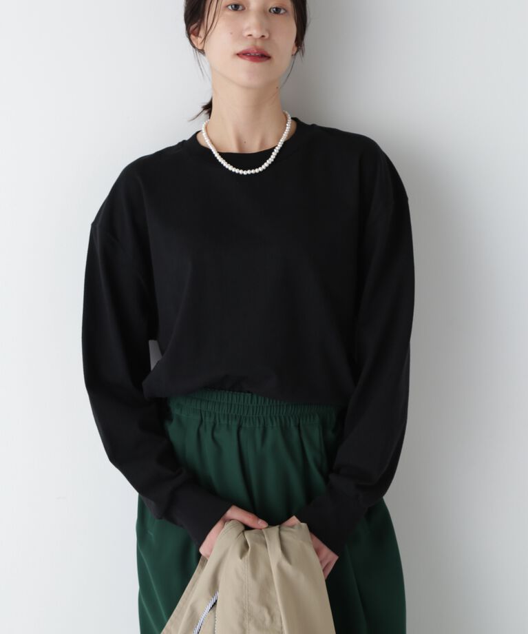 「◆ロングスリーブ天竺Ｔシャツ」|Tシャツ・カットソー|ブラック