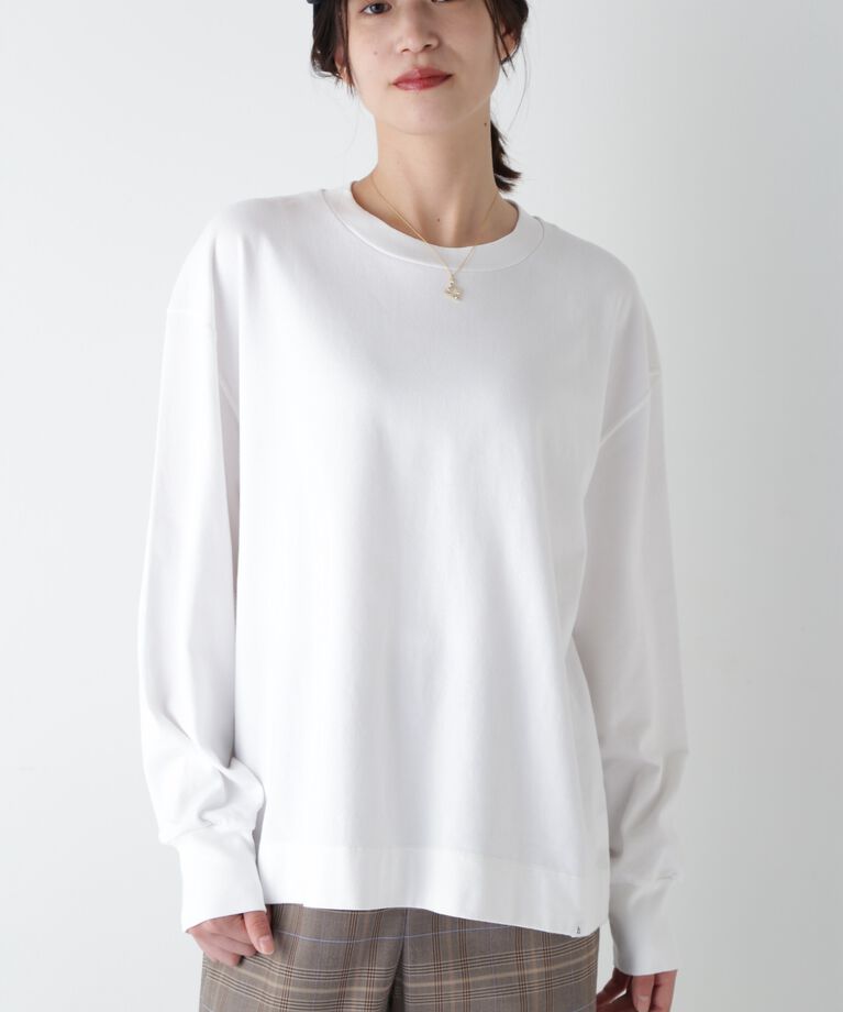  「◆ロングスリーブ天竺Ｔシャツ」|Tシャツ・カットソー|ホワイト