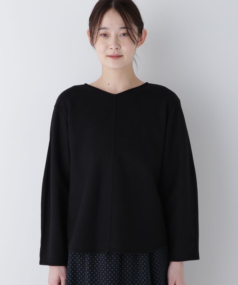 「◆ウォッシャブルミルドジャージーVネックプルオーバー」|Tシャツ・カットソー|