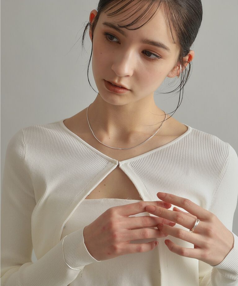 COCOSHNIK ONKITSCH「シルバー バンドリング ダブル」|リング|