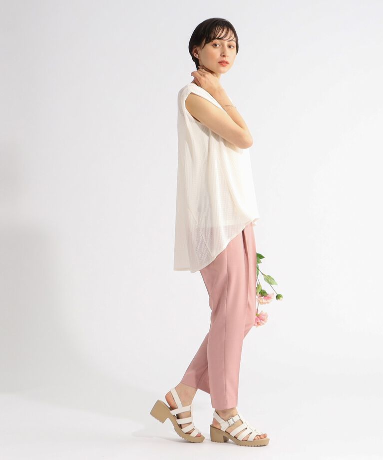 SHOO･LA･RUE「【美脚シルエット】上品見え テーパードパンツ」|その他|