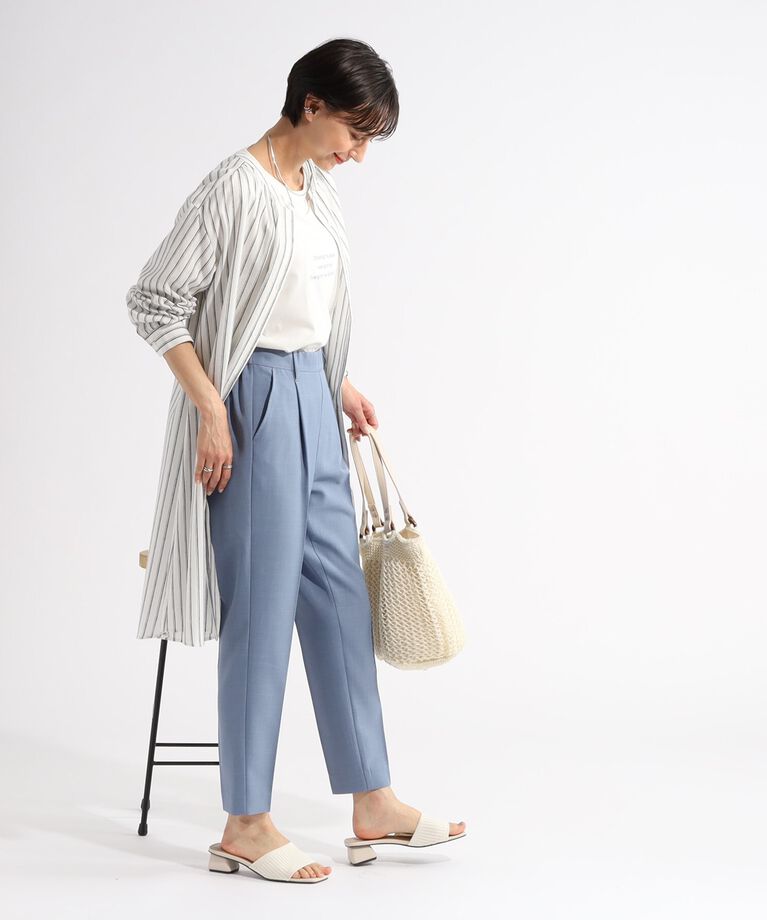 SHOO･LA･RUE「【美脚シルエット】上品見え テーパードパンツ」|その他|