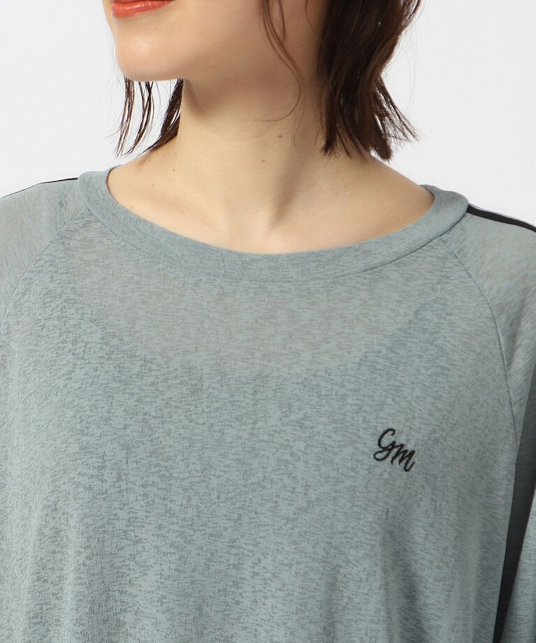 SHOO･LA･RUE「大人の抜け感コーデに ライン入りシアートップス」|Tシャツ・カットソー|