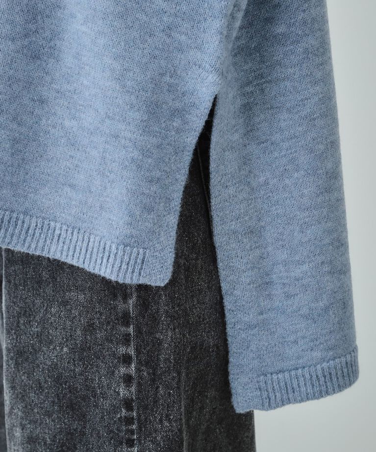 SHOO･LA･RUE「【S-LL/体型カバー】軽くてふわふわ お尻が隠れるワイドシルエットニット」|ニット・セーター|