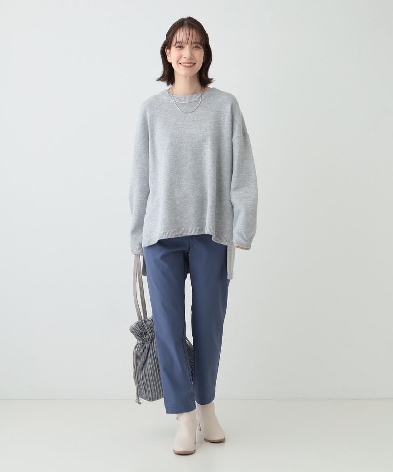 SHOO･LA･RUE「【S-LL/体型カバー】軽くてふわふわ お尻が隠れるワイドシルエットニット」|ニット・セーター|