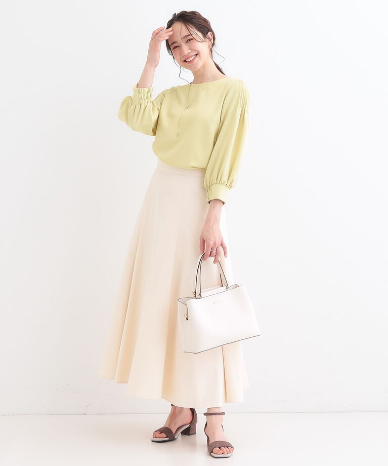 SHOO･LA･RUE「【洗える/洗濯後しわになりにくい】無理せずキレイ 肩タックブラウス」|シャツ・ブラウス|