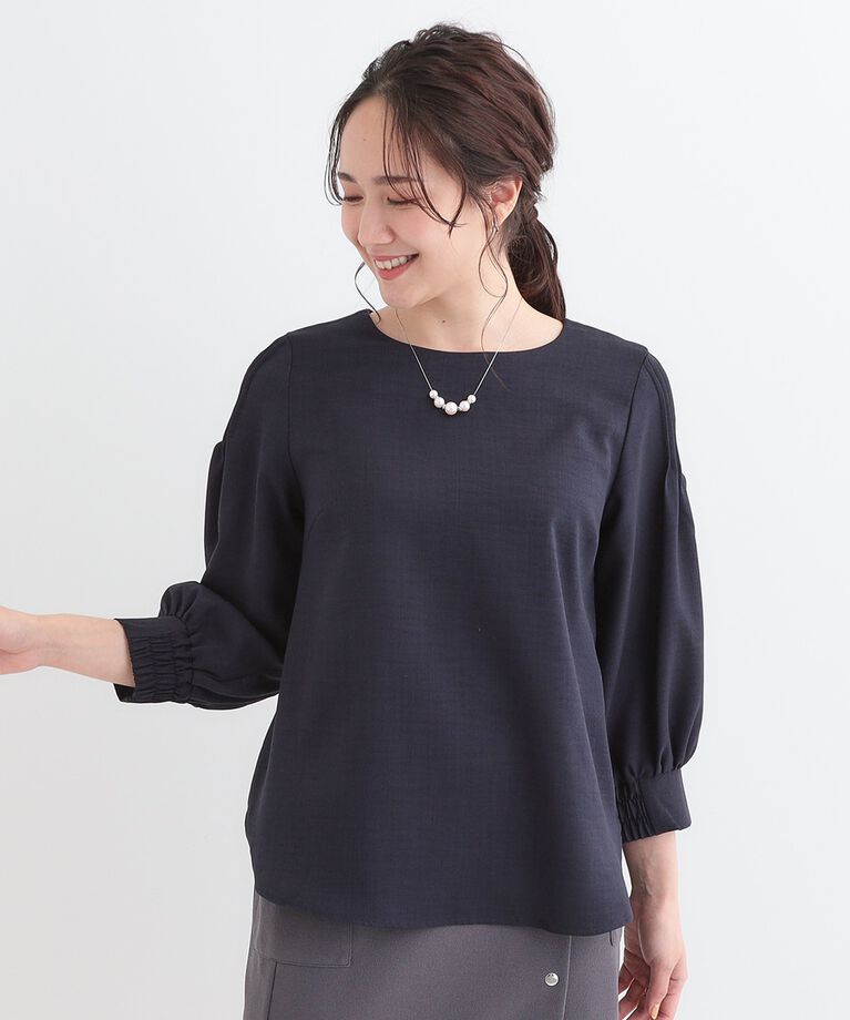 SHOO･LA･RUE「【洗える/洗濯後しわになりにくい】無理せずキレイ 肩タックブラウス」|シャツ・ブラウス|