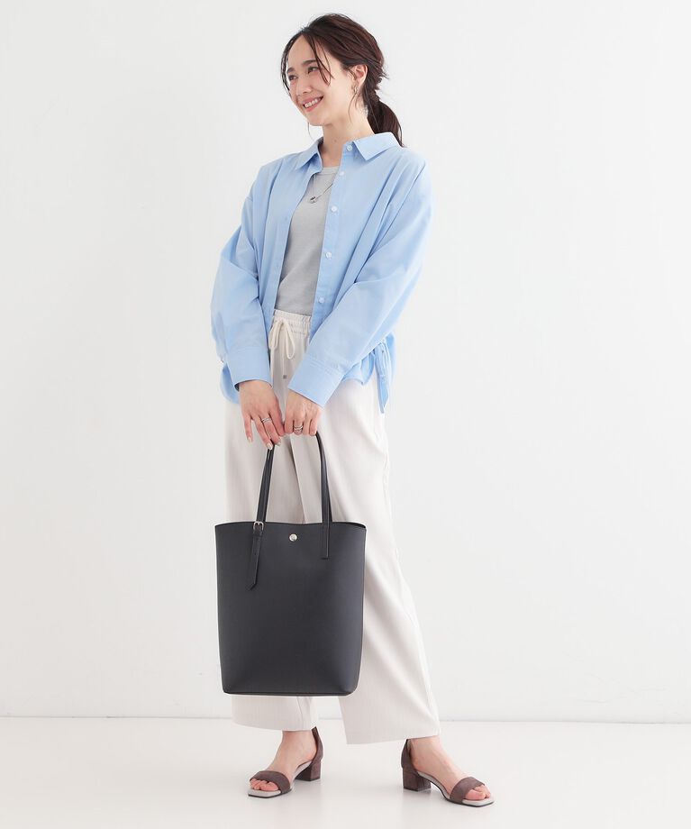 SHOO･LA･RUE「【A4】一枚革風カクシボトートバッグ」|トートバッグ|
