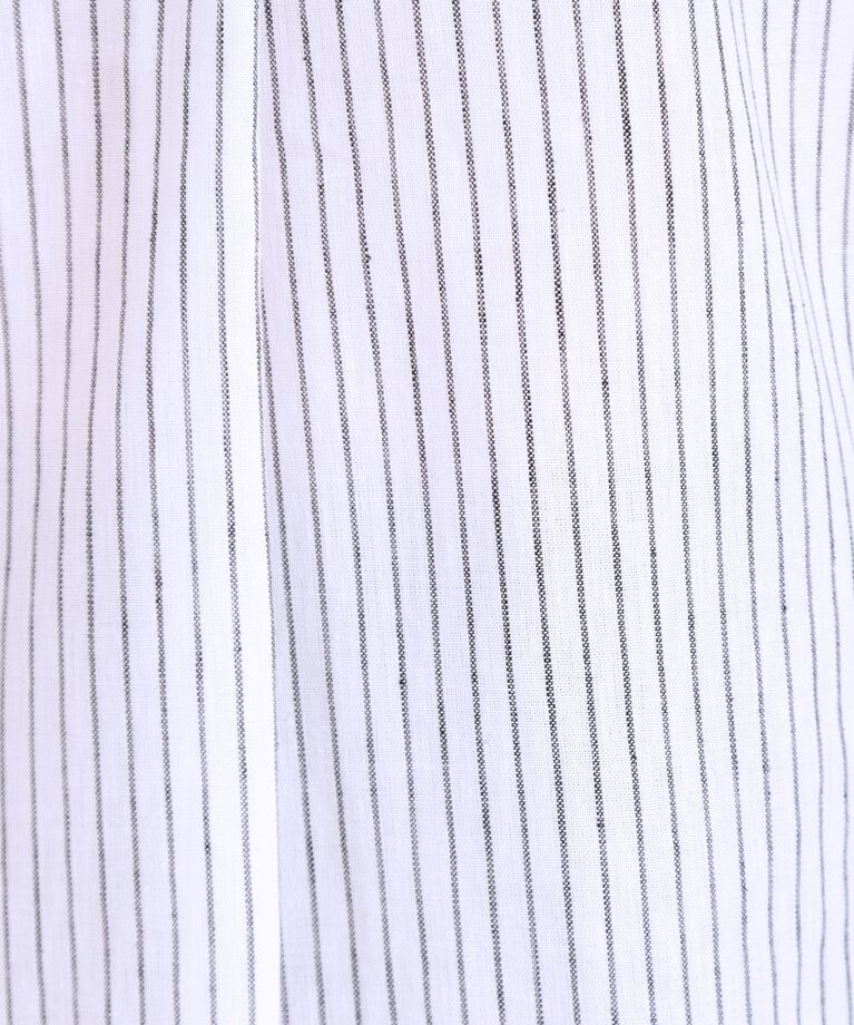 SHOO･LA･RUE「【S-LL/UV/接触冷感/抗菌防臭】体型を自然にカバー フレンチリネンブレンド襟付ドルマンシャツ」|シャツ・ブラウス|