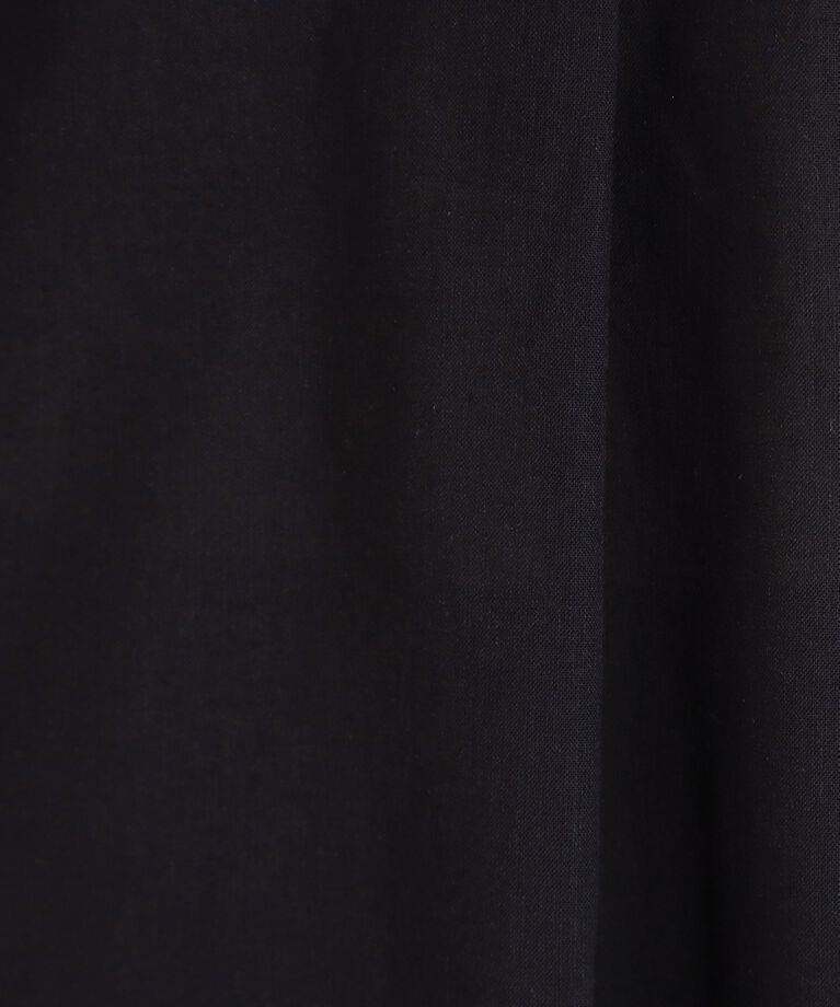SHOO･LA･RUE「【S-LL/UV/接触冷感/抗菌防臭】体型を自然にカバー フレンチリネンブレンド襟付ドルマンシャツ」|シャツ・ブラウス|