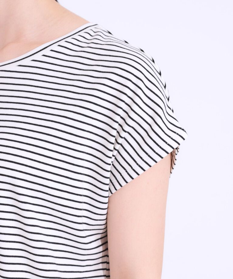 SHOO･LA･RUE「【S-LL/2点セット】程よい甘さをプラス Tシャツ＋チュールトップス」|Tシャツ・カットソー|