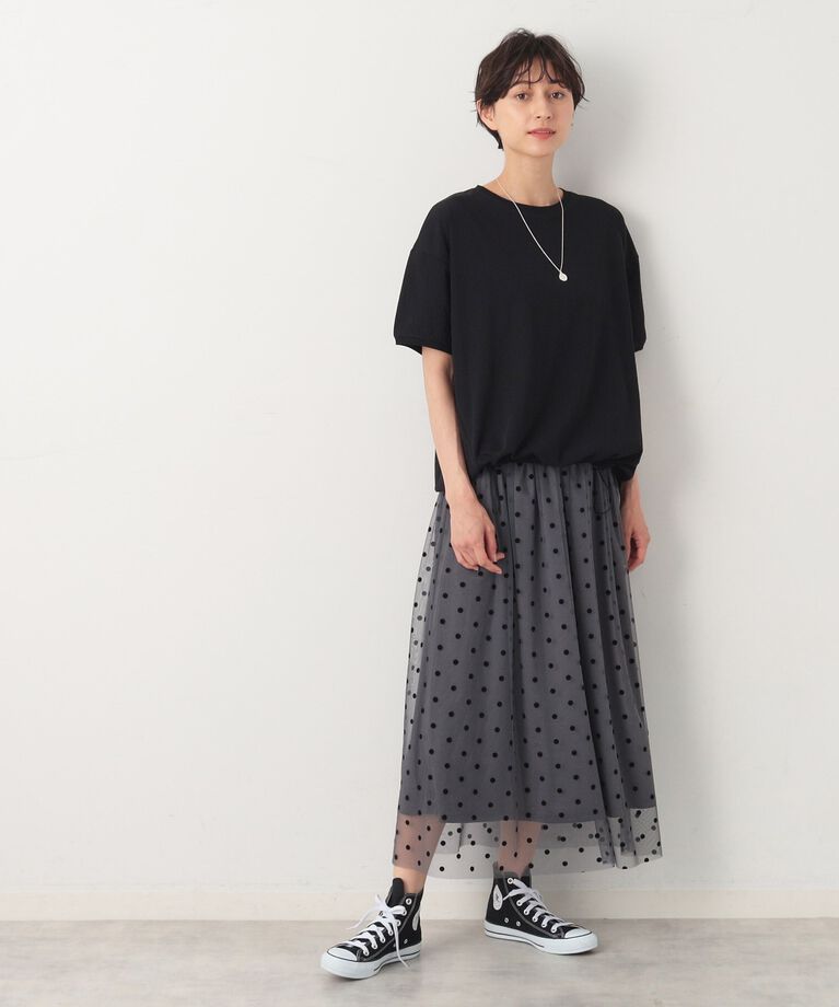 Dessin「新色追加【洗える・二の腕カバー】ドローコードカットソー（XS～L）」|Tシャツ・カットソー|