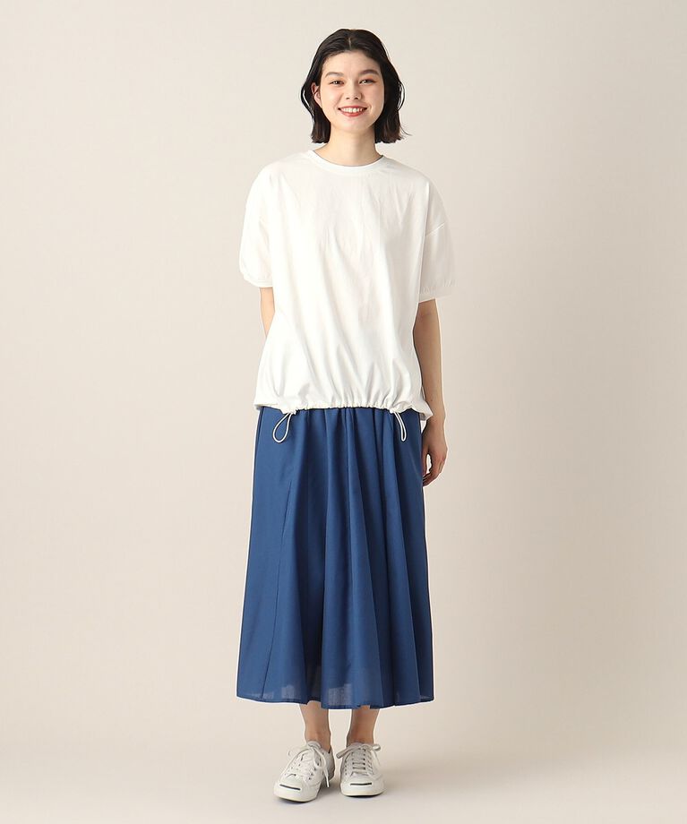 Dessin「新色追加【洗える・二の腕カバー】ドローコードカットソー（XS～L）」|Tシャツ・カットソー|