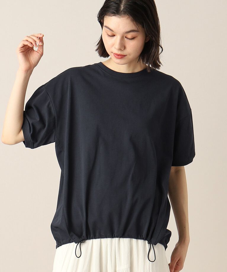 Dessin「新色追加【洗える・二の腕カバー】ドローコードカットソー（XS～L）」|Tシャツ・カットソー|