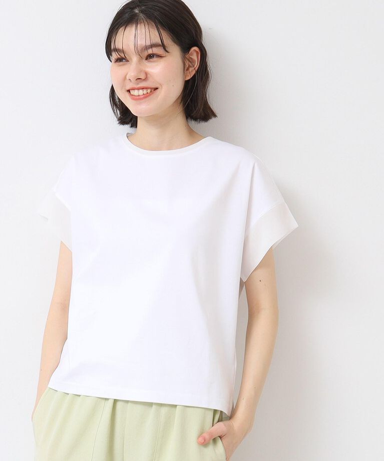 Dessin「【シリーズ累計8万枚！選べる5サイズ/6色展開/洗える】美光沢カットソー【オンにもオフにもちょうどい」|Tシャツ・カットソー|