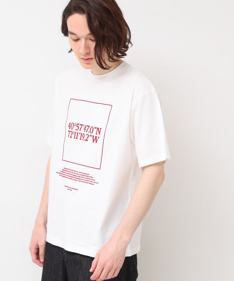 Dessin「座標プリントTシャツ」|Tシャツ・カットソー|ホワイト(001)