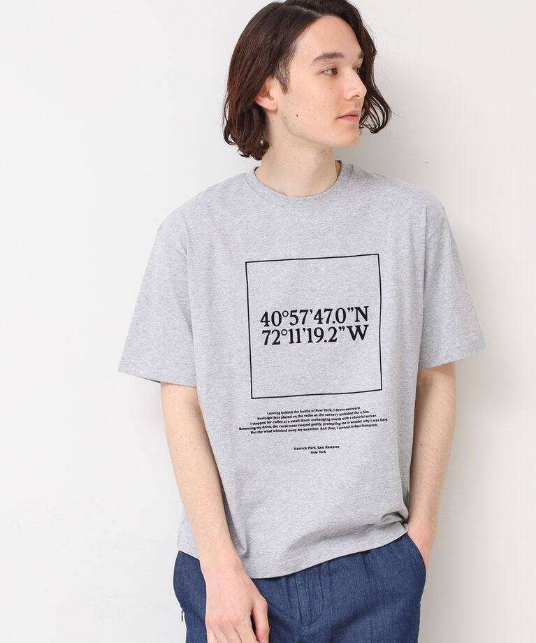 Dessin「座標プリントTシャツ」|Tシャツ・カットソー|グレー(012)