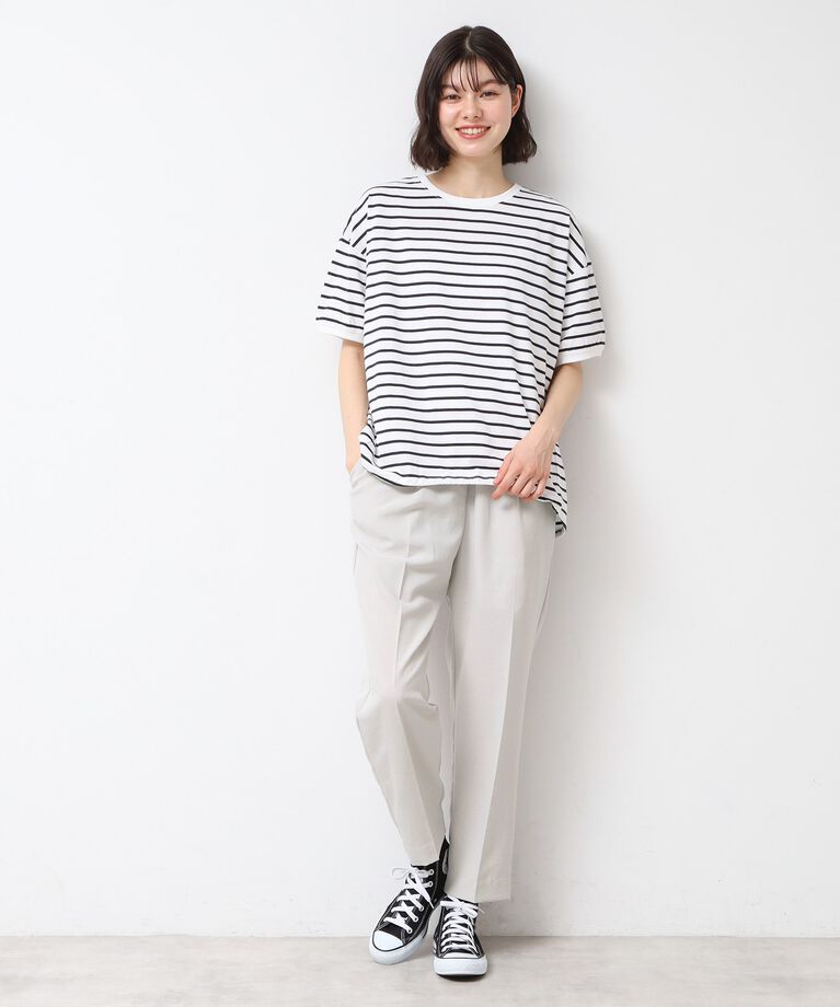 Dessin「【ウエストゴム・洗える】センターライン入りテーパードパンツ（XS～L）」|その他|