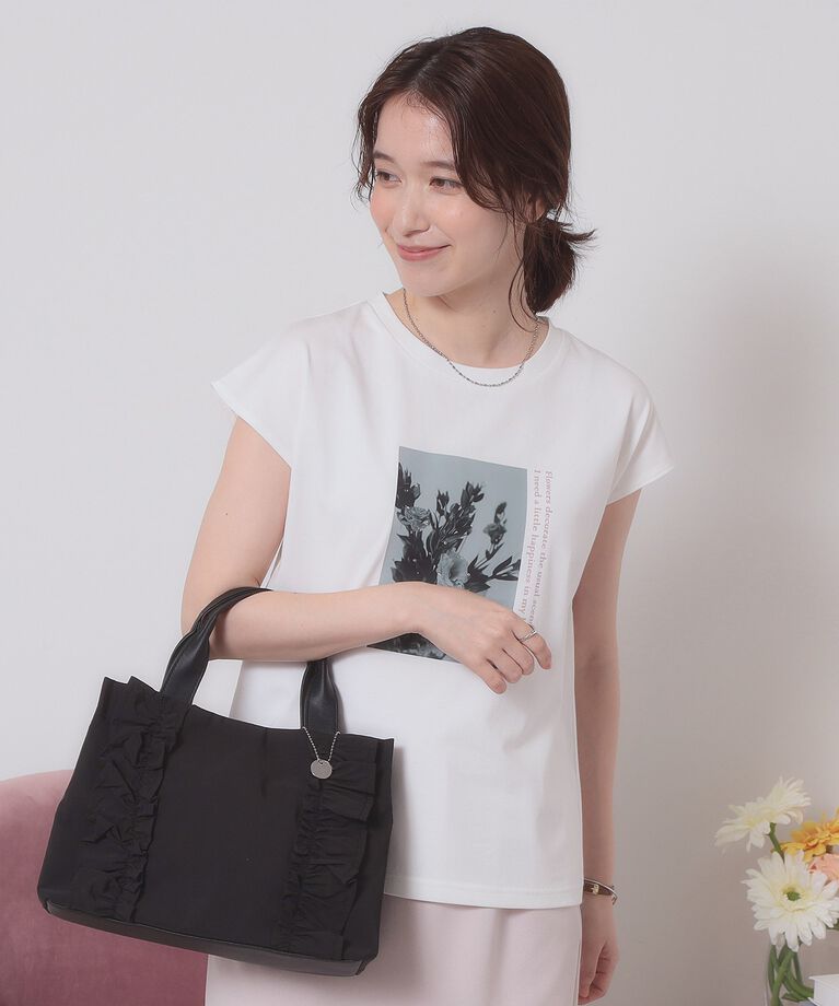 ITS’DEMO「【手洗い可】フォトフレンチTシャツ」|Tシャツ・カットソー|